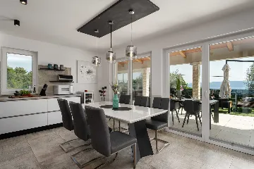 3-Bedroom Sea-View Villa with Private Pool in Drenje