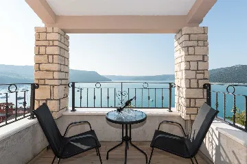 Holiday House in Trget with Private Pool & Sea Views