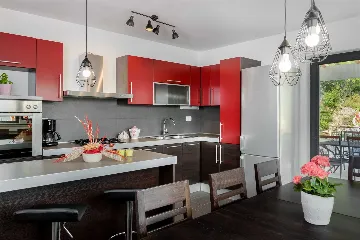 Holiday House in Trget with Private Pool & Sea Views