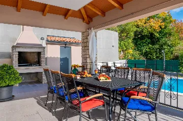 Holiday House in Trget with Private Pool & Sea Views