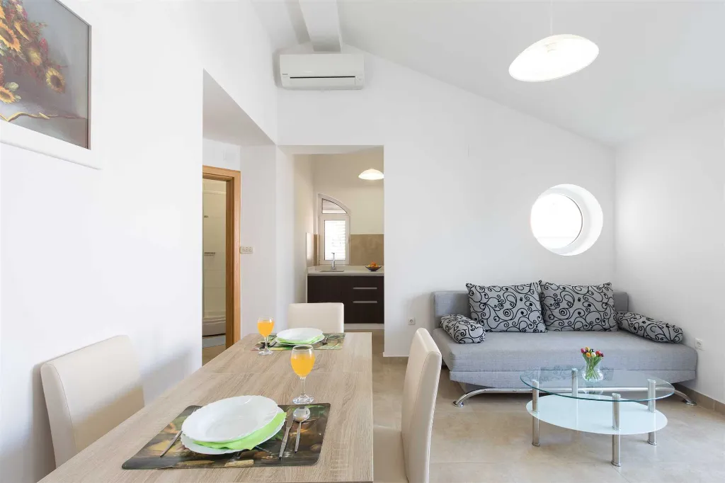 Apartment with Balcony in Malinska for 4 Guests