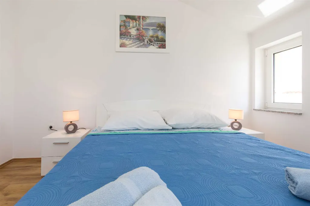 Apartment with Balcony in Malinska for 4 Guests