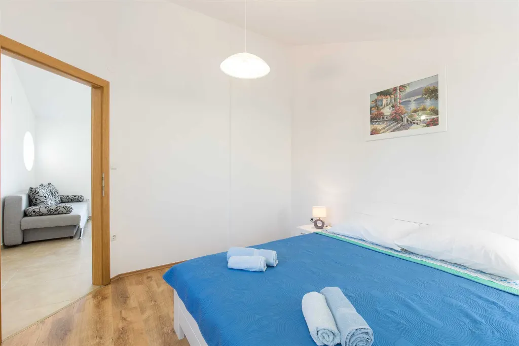 Apartment with Balcony in Malinska for 4 Guests