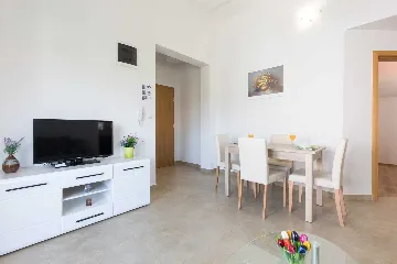 Apartment with Balcony in Malinska for 4 Guests