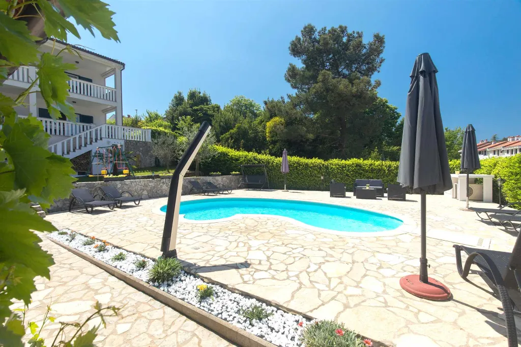 Malinska Villa for Two Families with Private Pool