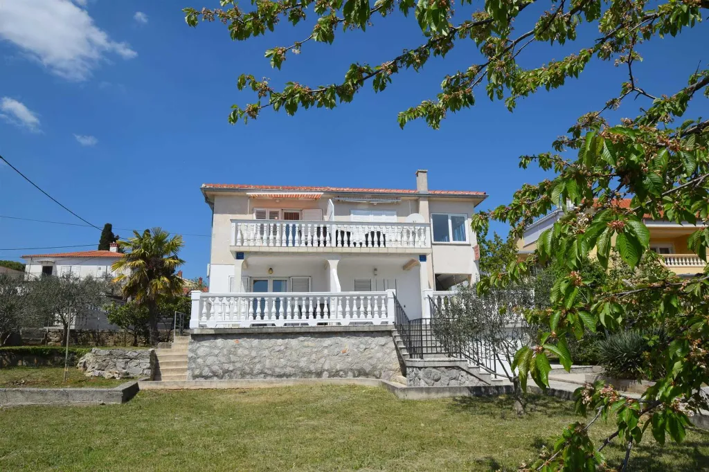 Air-Conditioned Apartment in Krk with Sea-View Balcony