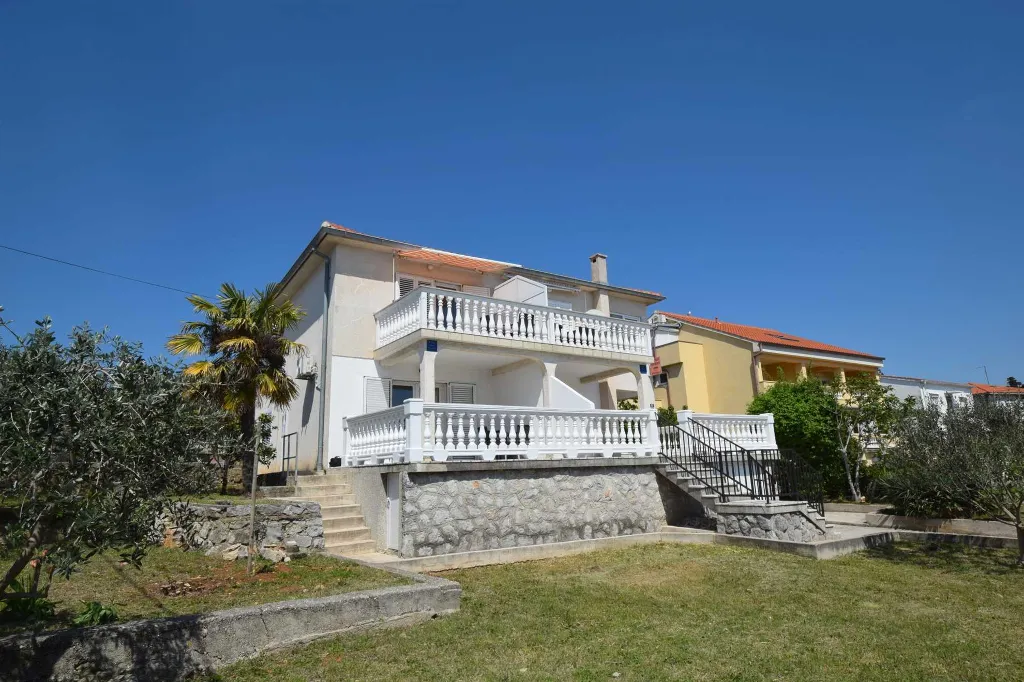 Air-Conditioned Apartment in Krk with Sea-View Balcony