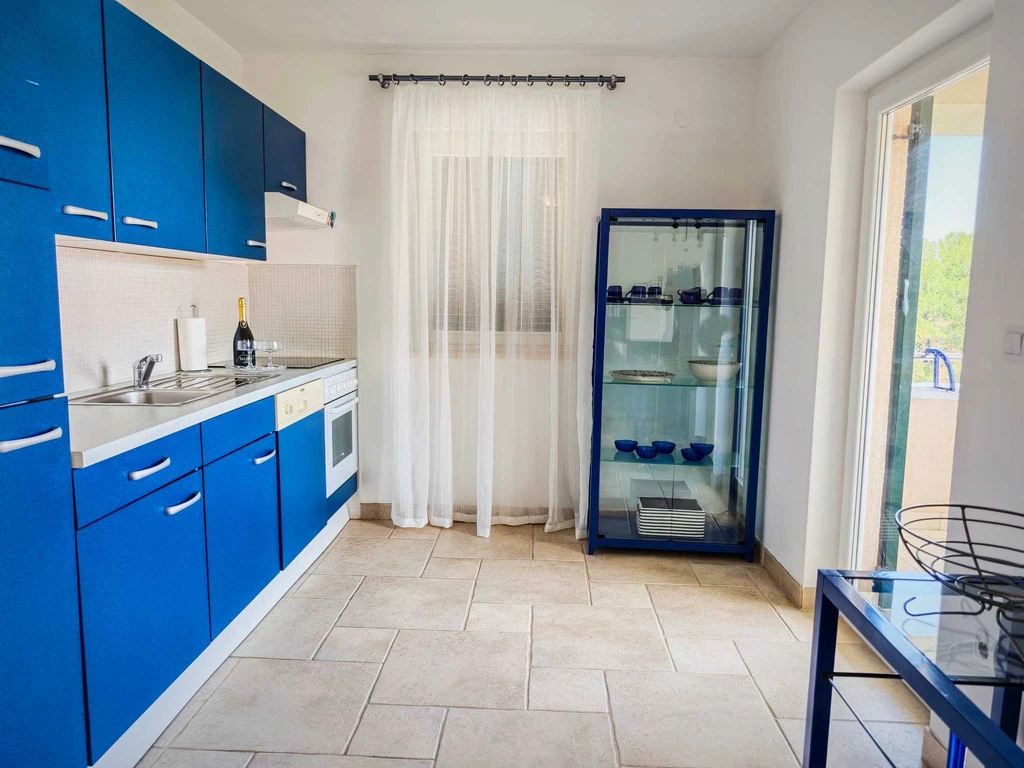 1-Bedroom Apartment for 4 in Punat, Balcony