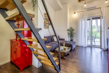 Balcony 1-Bedroom Apartment in Malinska for 4