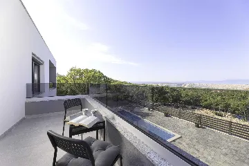 Panoramic Sea View Villa in Šmrika (Sleeps 8)