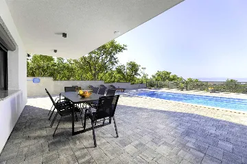 Panoramic Sea View Villa in Šmrika (Sleeps 8)