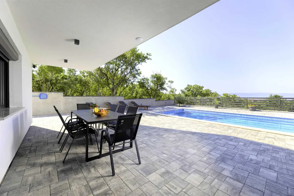 Panoramic Sea View Villa in Šmrika (Sleeps 8)