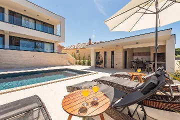 Villa with Sea View and Pool in Bibinje