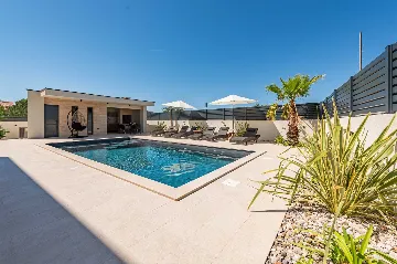 Villa with Sea View and Pool in Bibinje