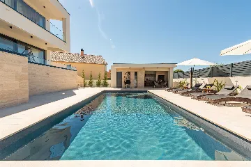 Villa with Sea View and Pool in Bibinje