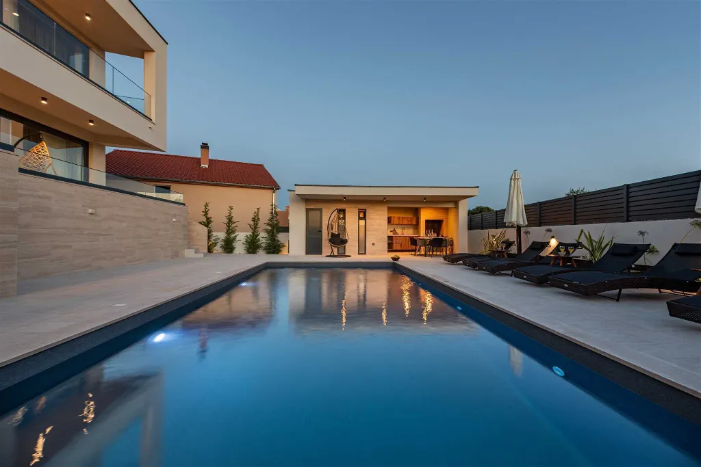 Villa with Sea View and Pool in Bibinje