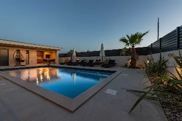 Villa with Sea View and Pool in Bibinje