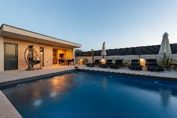 Villa with Sea View and Pool in Bibinje