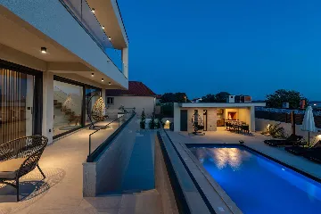 Villa with Sea View and Pool in Bibinje