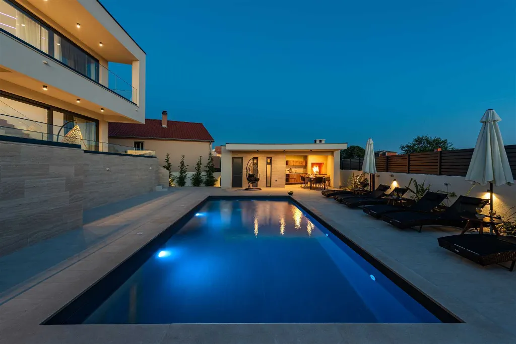Villa with Sea View and Pool in Bibinje