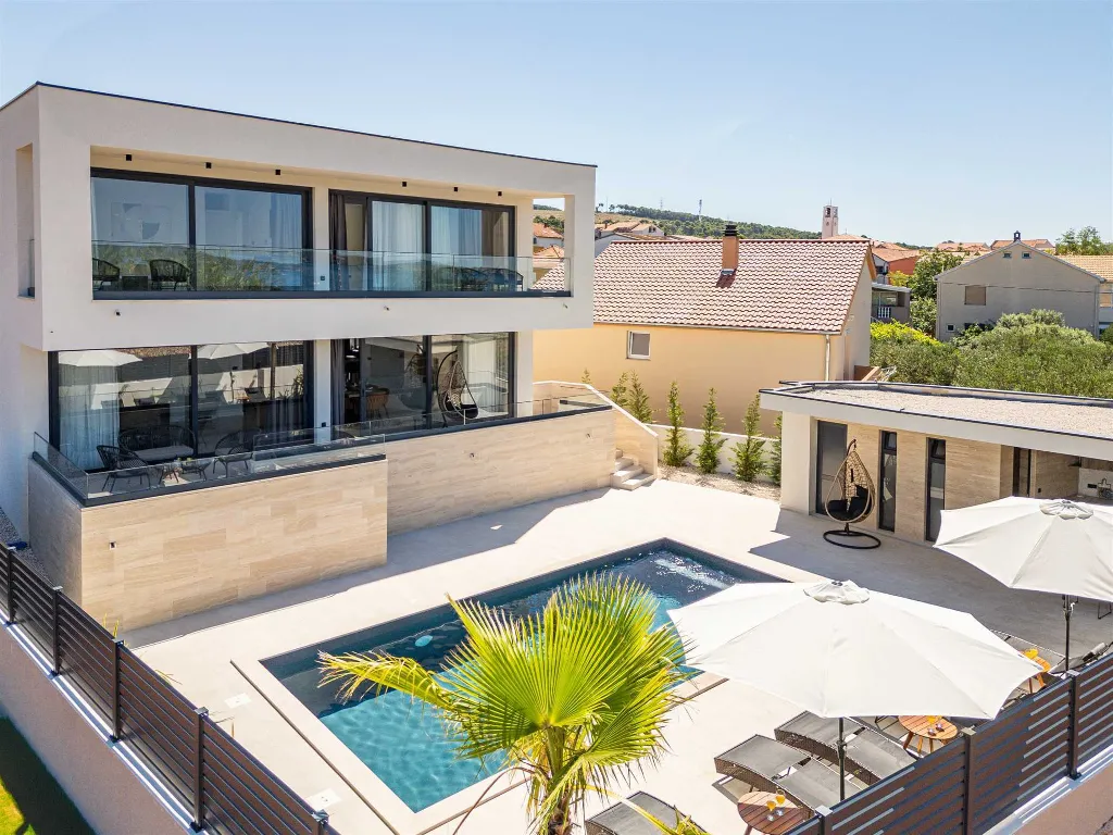Villa with Sea View and Pool in Bibinje
