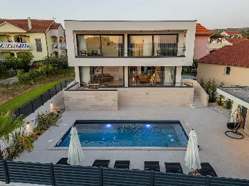 Villa with Sea View and Pool in Bibinje