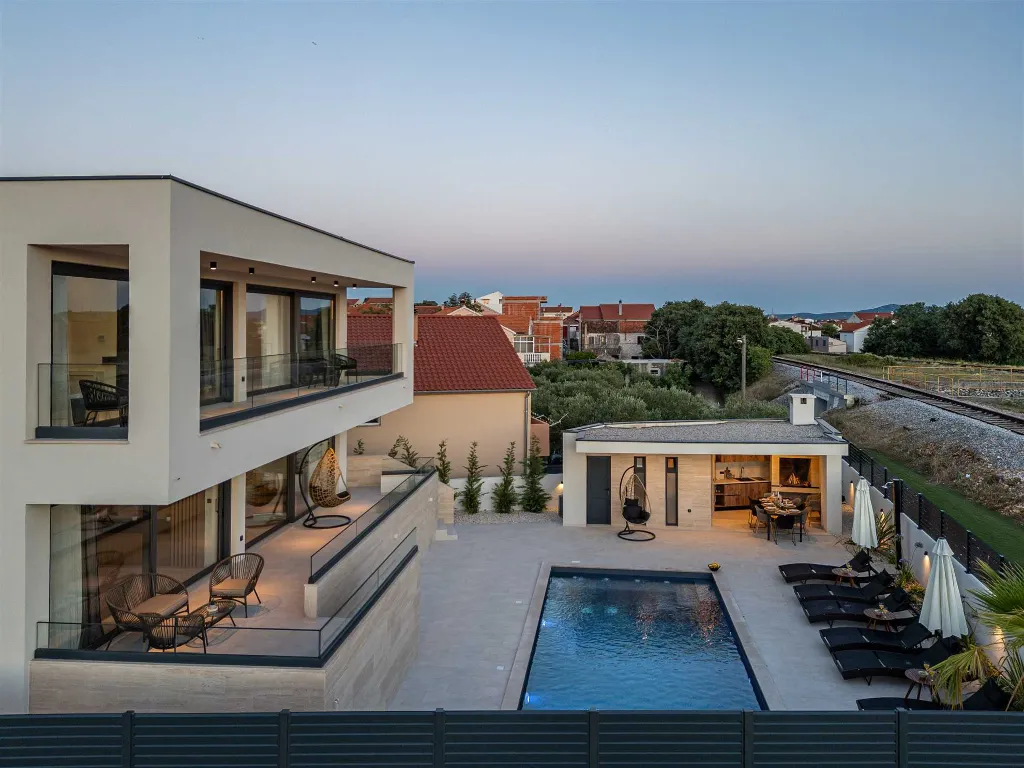 Villa with Sea View and Pool in Bibinje