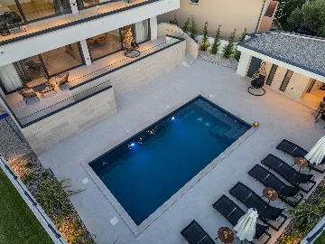 Villa with Sea View and Pool in Bibinje