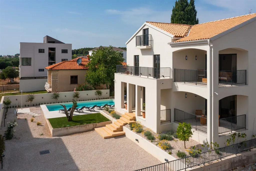 Biograd na moru Villa with Private Pool for 10 Guests