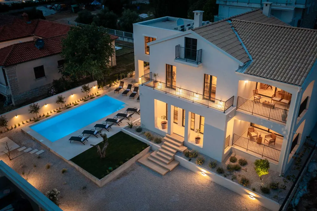 Biograd na moru Villa with Private Pool for 10 Guests