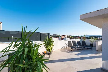 Rooftop Penthouse with Jacuzzi and Adriatic Views in Zadar