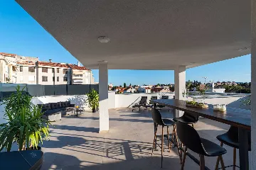 Rooftop Penthouse with Jacuzzi and Adriatic Views in Zadar