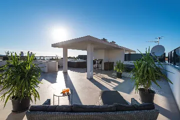 Rooftop Penthouse with Jacuzzi and Adriatic Views in Zadar