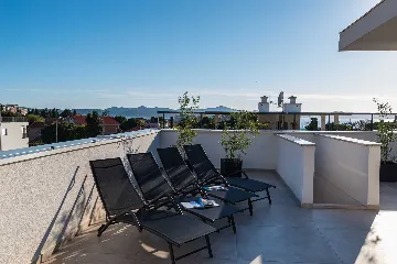Rooftop Penthouse with Jacuzzi and Adriatic Views in Zadar