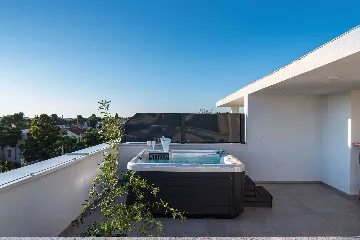 Rooftop Penthouse with Jacuzzi and Adriatic Views in Zadar
