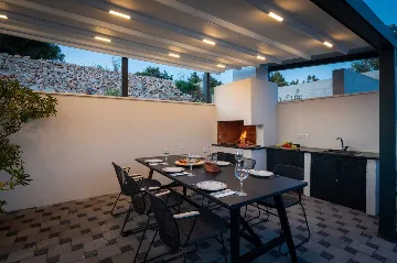 Okrug Gornji Villa with Private Pool & Jacuzzi