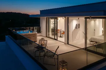 Okrug Gornji Villa with Private Pool & Jacuzzi