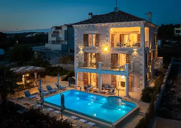 Rogoznica 5-Bedroom Villa with Heated Pool