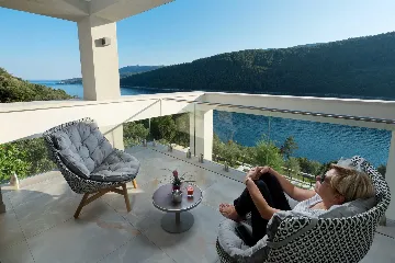 Villa in Labin for 10 Guests with Private Sea Access