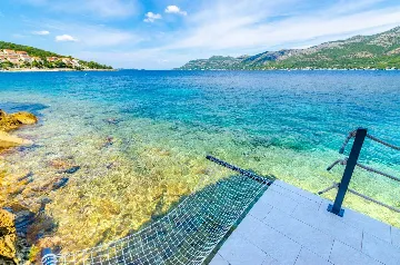 Seafront Villa with Private Pool, Sleeps 8 in Korčula