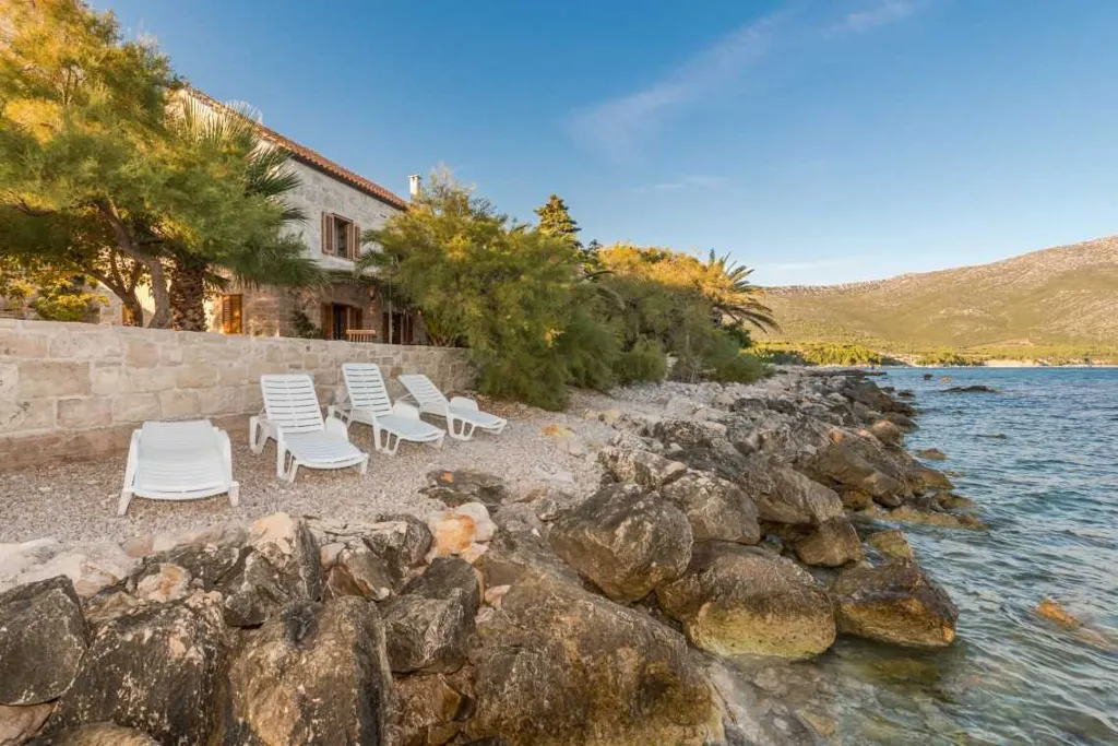 Beachfront Villa in Orebić with Saltwater Pool