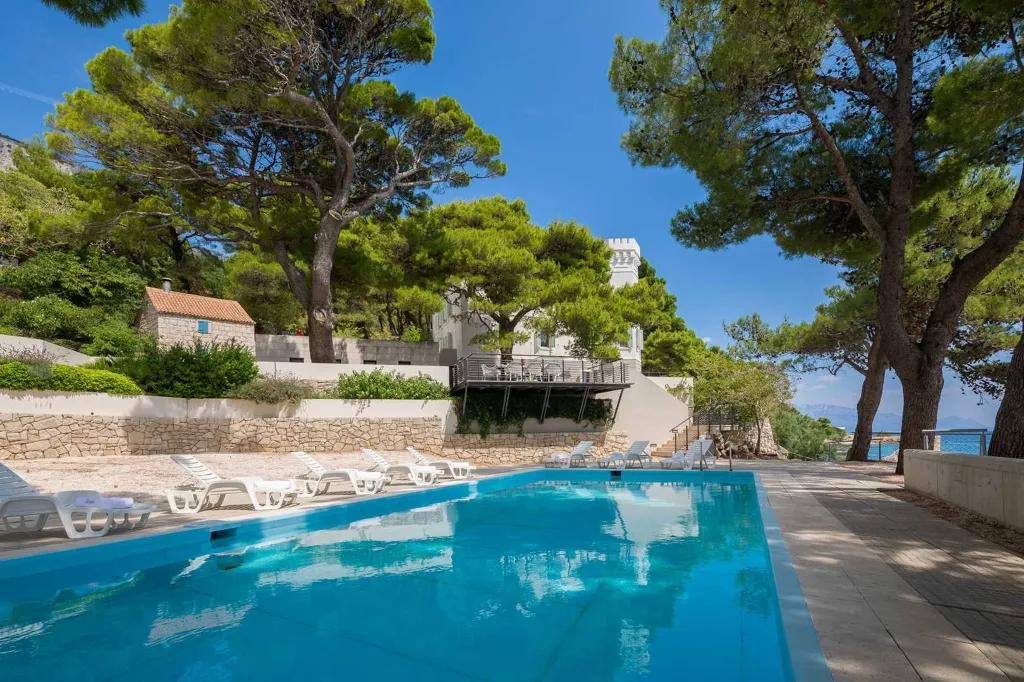 Lokva Rogoznica Villa with Private Pool for 8 Guests