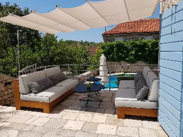 Stone Villa in Milna, Brač with Private Pool