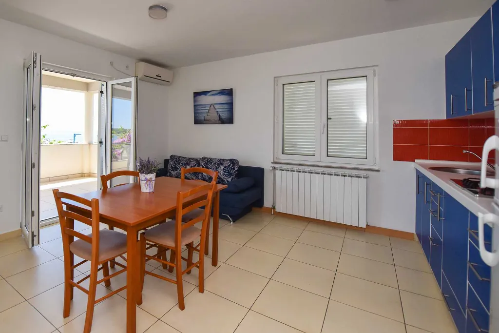 Two-Bedroom Apartment with Sea-View Terrace in Novalja