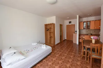 Studio Apartment in Novalja with Terrace and Garden View