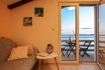1-Bedroom Seafront Apartment in Sukošan (Sleeps 3)