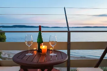 1-Bedroom Seafront Apartment in Sukošan (Sleeps 3)