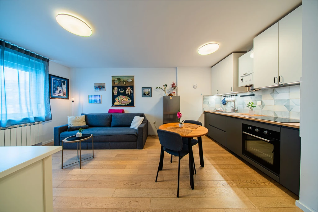 Zagreb 1-Bedroom Apartment for 2 Guests