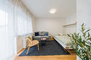Zagreb Studio Apartment for 2 Adults with Balcony