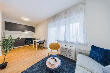 Zagreb Studio Apartment for 2 Adults with Balcony